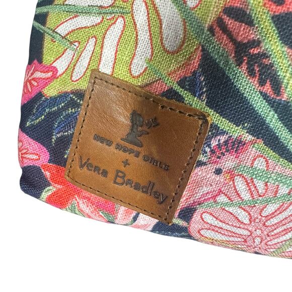 New Hope Girls x Vera Bradley Cotton sling crossbody rain-forest navy + pouch - Picture 3 of 14
